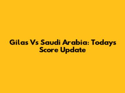 Gilas Vs Saudi Arabia: Today's Score Update