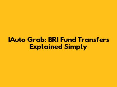 IAuto Grab: BRI Fund Transfers Explained Simply